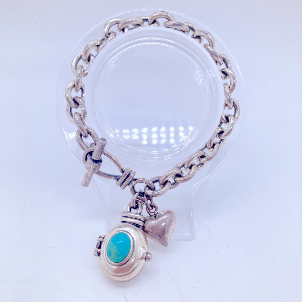 Metropolitan by Ecclissi Watch Charm Bracelet Silver Tone Untested Heart Accent
